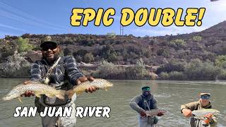 Epic San Juan River Day: My Buddy Caught a Double (Tandem Rig Magic)