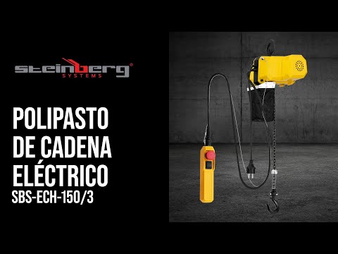vídeo - Polipasto de cadena eléctrico - 150 kg - 3 m