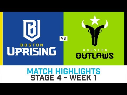 Match Highlights: Boston Uprising vs Houston Outlaws - Stage 4 Week 1