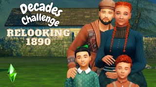 Relooking de la famille Bradford 1890!! DECADES CHALLENGE | Sims 4 Let's play