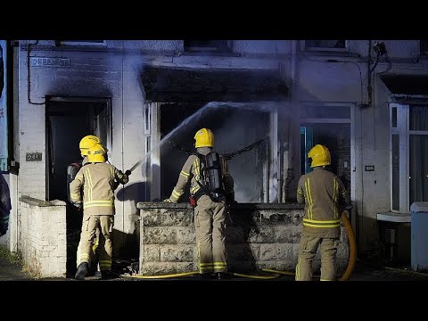Homes and vehicles torched in Ballymena during anti-immigrant unrest