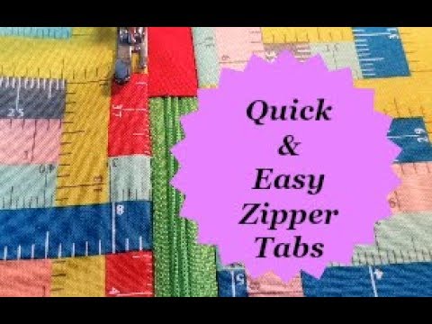 Tips'n'Tricks Tuesday   How to make Quick and easy Zipper Tabs