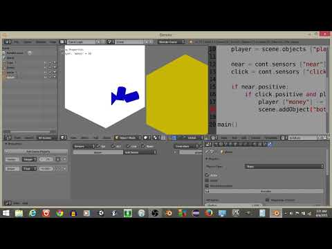 Upbge Making A Vending Machine Python