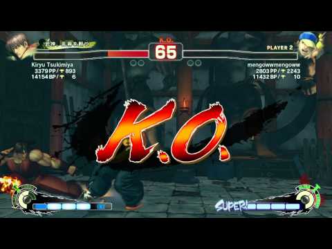 [usf4] Kiryu Tsukimiya (Guy) vs mengowwmengoww (Yun) 2014-09-01