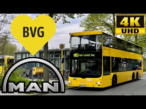 [BVG Berlin: M85 Lichterfelde Süd to Hauptbahnhof via Schöneberg] MAN Lion’s City DD NeomanA39 ND313