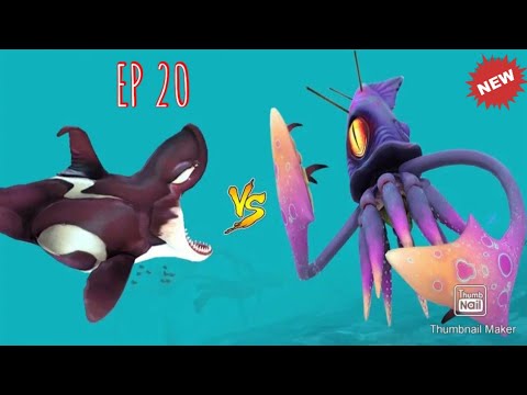 KILLER WHALE (ORCA) VS GIANT SQUID!!! (Hungry Shark World Gameplay) PS4 EP 20