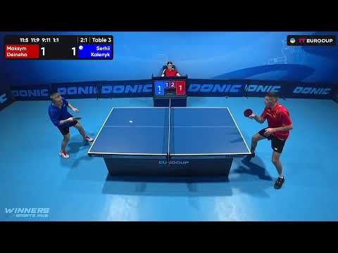 19:15 Maksym Deineha - Serhii Kalenyk 19.07.2023 TT Euro.Cup Ukraine Master. Table 3