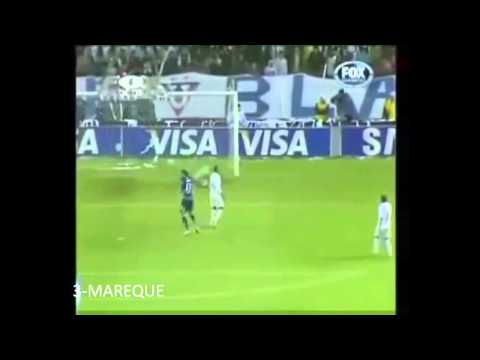 Golazo de Mareque con la inhabil a la Liga de Quito Copa Nissan Sudamericana 2010 Rojo Campeon