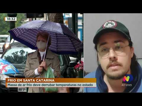 Massa de ar frio deve derrubar temperaturas em SC
