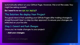 How to Update Your Github Pages After Deploying Changes