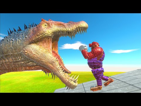 Giant Spinosaurus Eats Mecha Units🦖 | Animal Revolt Battle Simulator