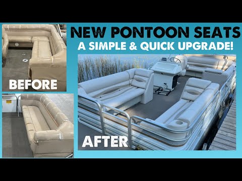 NEW SEATS for a Pontoon Boat - A Quick Upgrade!