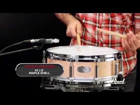Pearl Free Floater 14x5" Satin Maple Shell Snare Drum | Floating | NEW | Worldwide Ship | Authorized Dealer image 2