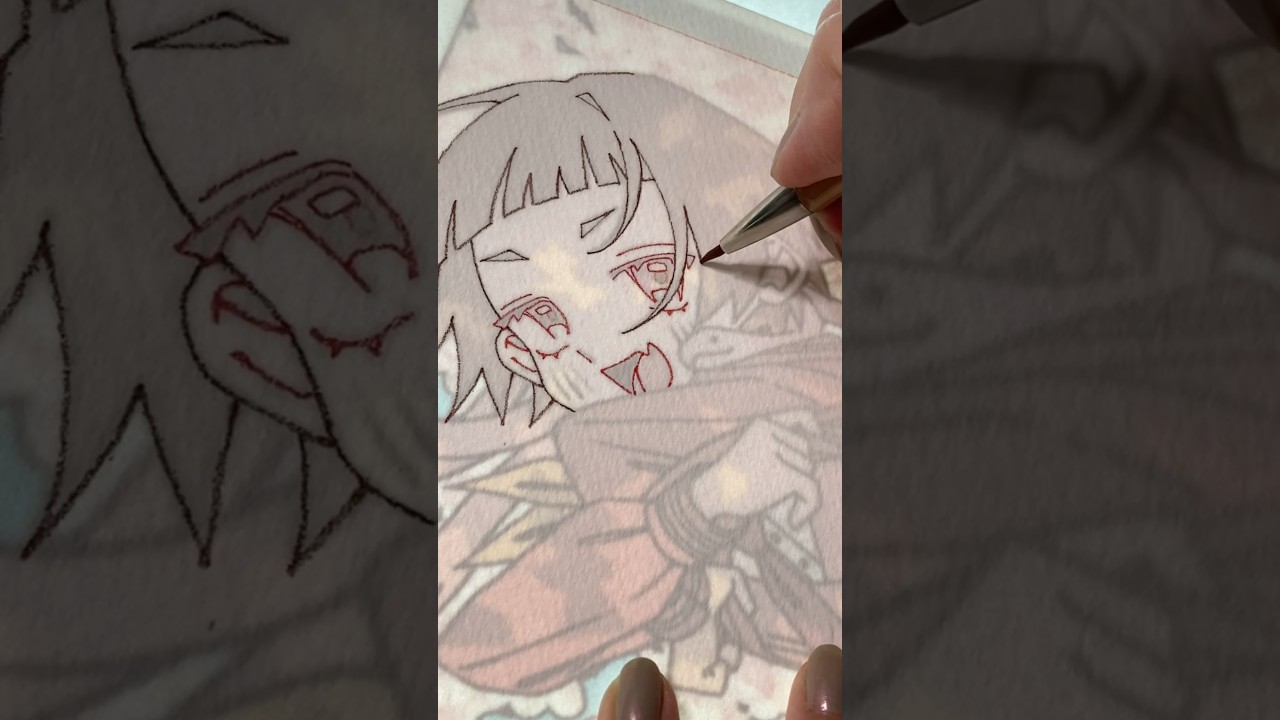 線画するだけ動画です🌸