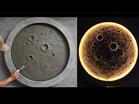 Creating a Concrete Lunar Surface Decoration