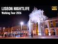 Lisbon Portugal Night Walk 4K Walking Tour