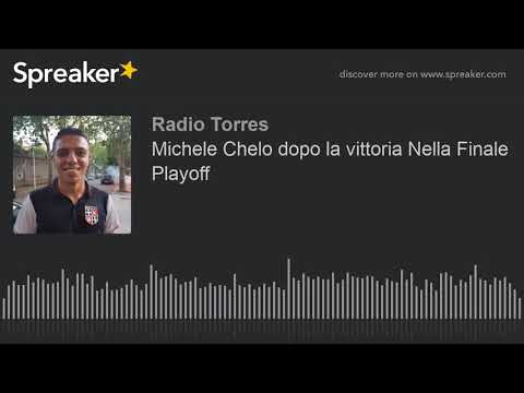 Michele Chelo dopo la vittoria Nella Finale Playoff