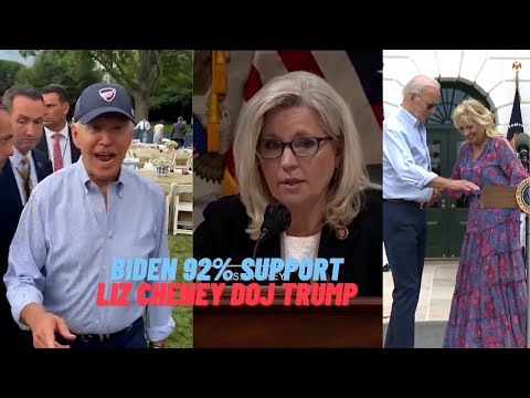 Biden: Read polls! You guys are all the same, 92% support. Cheney to DOJ Trump called witnesses.