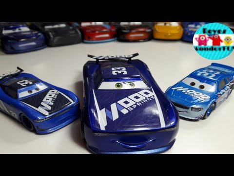 Cars 3 Mood Springs Ed Truncan #33 chaser series scale 1:43, Dud throttleman scale 1:55 review
