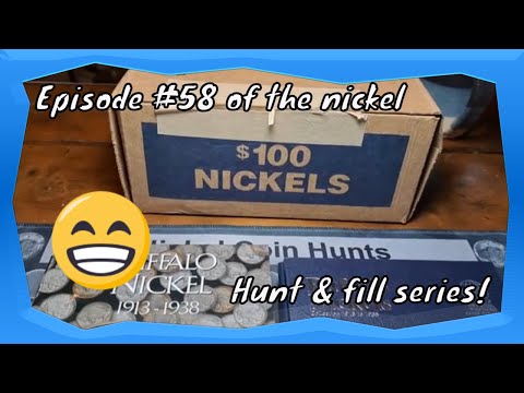 Episode #58 of the nickel hunt and fill! coin roll hunting nickels. #apmex #silver #gold #bullion
