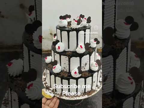 3 leyar cake design ♥️