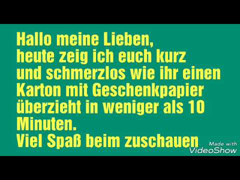 Schnell und einfach einen Karton überziehen