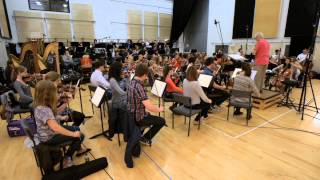 The National Youth Orchestra of Wales recording 'New Beginning' symphony for 2020VISION