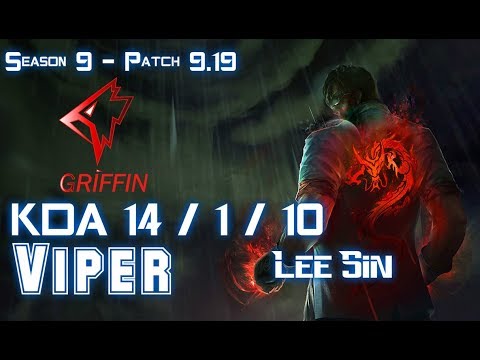 GRF Viper LEE SIN vs SYLAS Jungle - Patch 9.19 KR Ranked