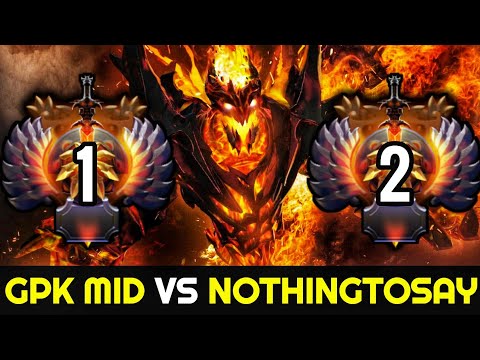 TOP 1 MMR vs TOP 2 MMR — GPK Mid vs NOTHINGTOSAY