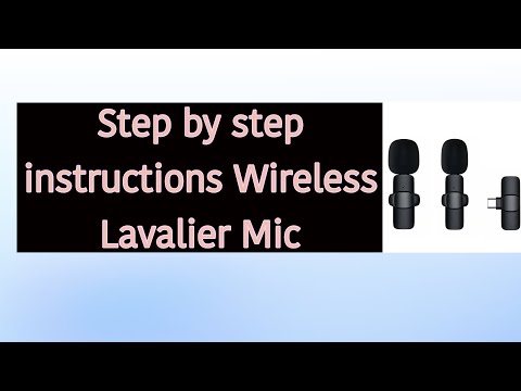 Step by step instructions Wireless Lavalier Microphone For Phone Android iPhone Vlog Live Stream Mic