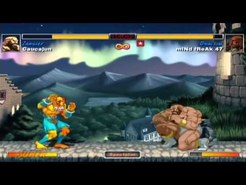 Super Street Fighter II Turbo HD Remix - XBLA - Caucajun (Zangief) VS. miNd fReAk 47 (Dhalsim)