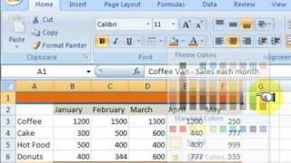Microsoft Excel Tutorial - Making a Basic Spreadsheet in Excel