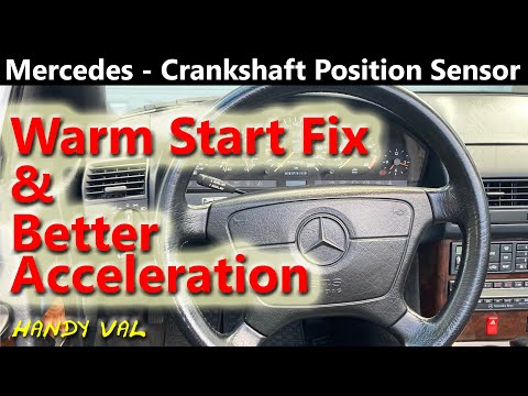 Mercedes Crankshaft Position Sensor (CPS) DIY Change on R129, W124, W140, W201