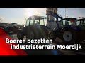 Honderden tractoren bezetten industrieterrein Moerdijk