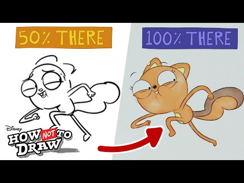 Kiff Cartoon Comes to Life 🖌 (Halfway There Day) | How NOT To Draw: Kiff | @disneychannelanimation