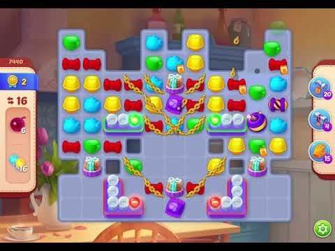 HomeScapes Level 7440 no boosters (18 moves)