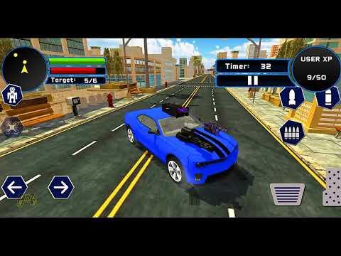 Drone Robot Bumblebee Car Transformation Battle City - Android Gameplay