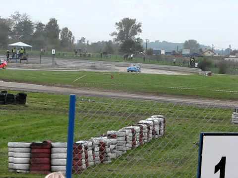 European Rallycross Championship Poland 2010 12.09.2010 Valdur Reinsalu heat 3