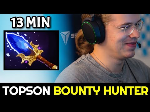 TOPSON Bounty Hunter Super Annoying Mid with 13min Scepter Dota 2