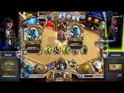 JustSaiyan vs JBillyB | Dreamhack Grand Prix Circuit 2016 Quarterfinals | Hearthstone Espo