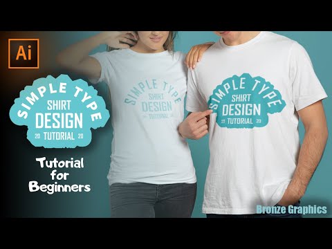 EP:01 Simple Type T-shirt Design Tutorial for Beginners