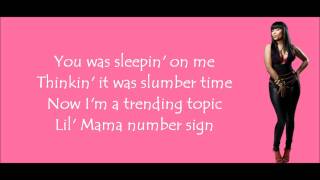 Nicki Minaj - Shakin&#39; it for Daddy Verses Lyrics Video