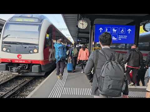 Switzerland "Autumn Train Ride": Interlaken to Grindelwald via Interlaken Ost (10.17.23 - 4K UHD)