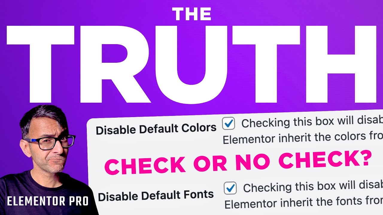 Check or No Check Disabling Default Colors & Fonts?