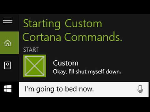 How to Create Custom Cortana Commands Tutorial