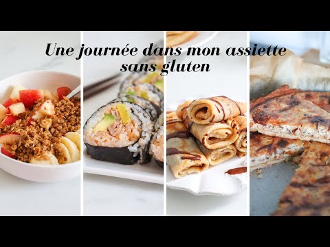 Une journée dans mon assiette sans gluten | Recette facile Quiche, Maki, Crêpes