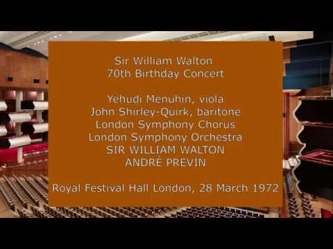 Sir William Walton - 70th birthday concert: Walton and Previn conduct the LSO in 1972