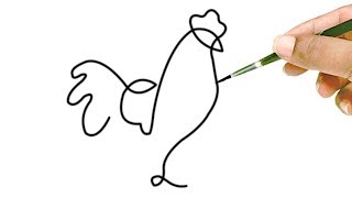 15 Easy Single Line Drawings for Kids