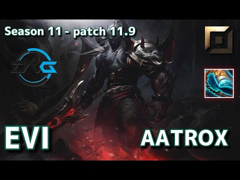 【EUWサーバー/M1/Duo Yutapon】DFM Evi エイトロックス(Aatrox) VS シェン(Shen) TOP - Patch11.9 EUW Ranked【LoL/MSI】