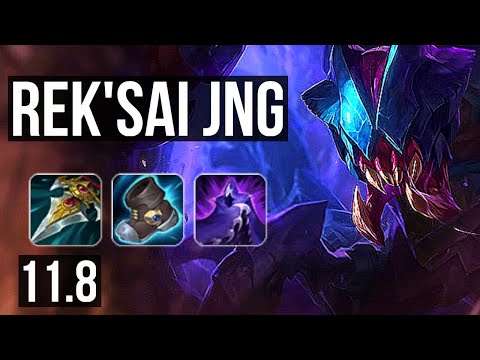 REK'SAI vs MORGANA (JUNGLE) | 8 solo kills, 66% winrate, Legendary, 400+ games | EUW Master | v11.8